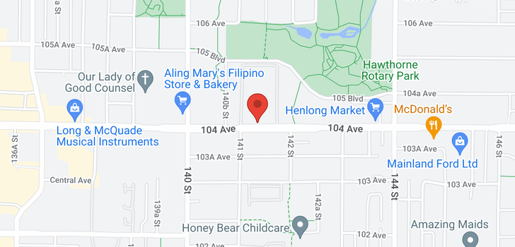 map of 87 14135 104 AVENUE